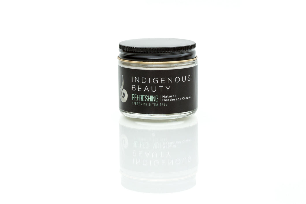Natural Deodorant Cream, Refreshing Spearmint & Tea Tree, 60ml