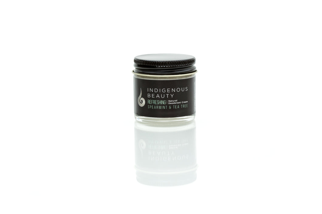 Natural Deodorant Cream, Refreshing Spearmint & Tea Tree, 30ml